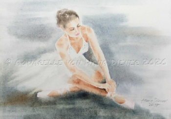 ©Hana Diener 2025 Ballerina, Aquarell
